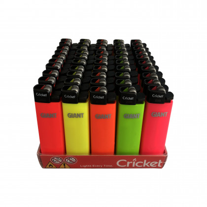 50 Briquets Cricket Giant Fluo