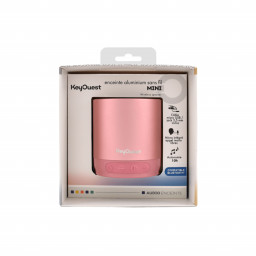 Enceinte aluminium Bluetooth Mini Rose