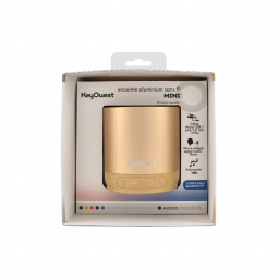 Enceinte aluminium Bluetooth Mini gold
