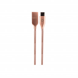 Câble Lightning métal 1.20m Or Rose
