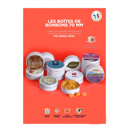 Boîte ronde personnalisable