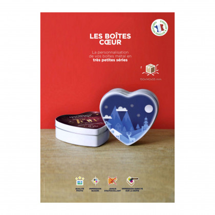 Boîte coeur personnalisable