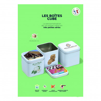 Boîte cube personnalisable
