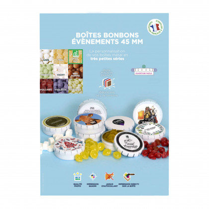Boîte ronde clic-clac personnalisable
