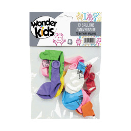 10 ballons d'anniversaire