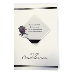 Lot de 6 Cartes condoléances