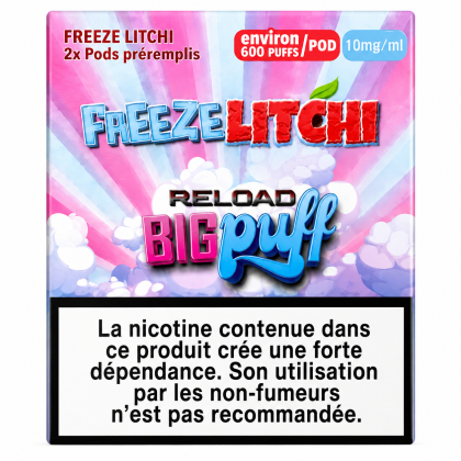 CARTOUCHE FREEZE LITCHI 10MG (PACK 2) - BIG PUFF
