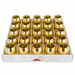 24 bolducs couleur or
