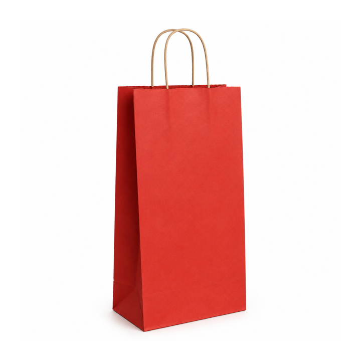 Lot de 50 sacs cadeau bouteille rouge