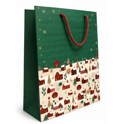 Sac cadeau Noël avec anses