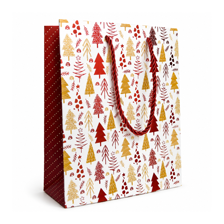 Sac cadeau Noël medium avec anses