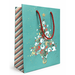 Sac cadeau Noël medium avec anses