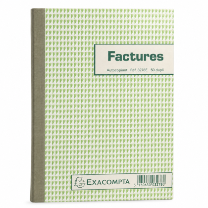 Carnet de 50 factures Manifold Exacompta