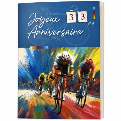 Lot de 6 cartes à roulette Bon Anniversaire pour homme