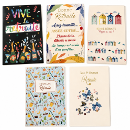 Lot de 6 cartes Belle Retraite