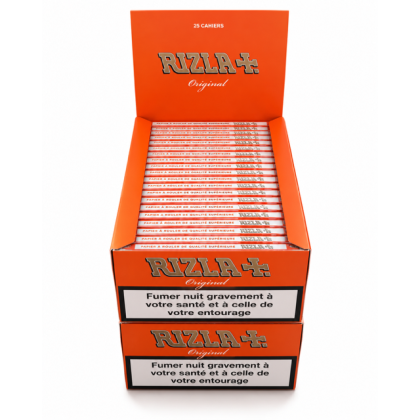 50 Cahiers de Papier à rouler Original Orange Rizla +