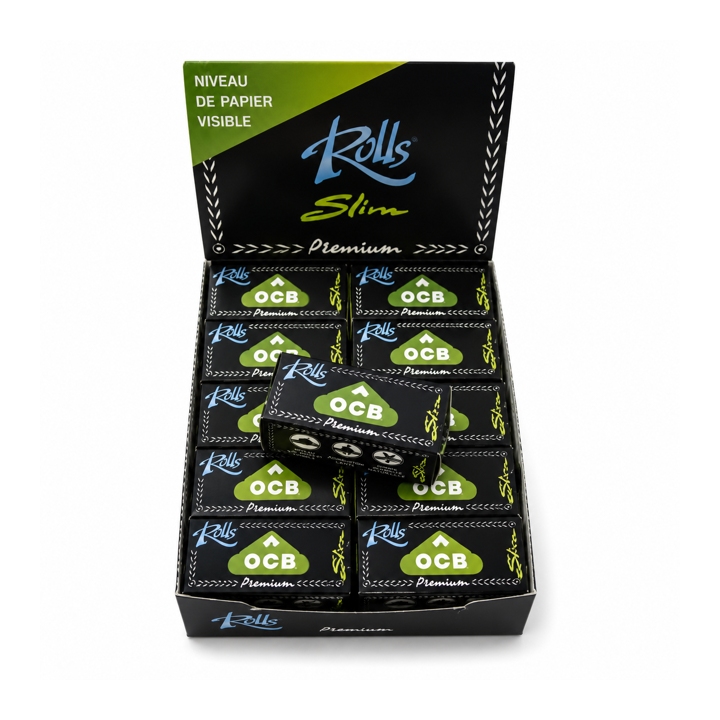 24 Rolls de Papier à rouler OCB Slim Premium