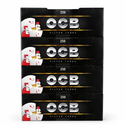 4 boîtes de 250 tubes à cigarette avec filtre OCB