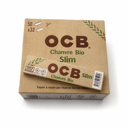 50 Cahiers de Papier à rouler OCB Chanvre BIO Slim