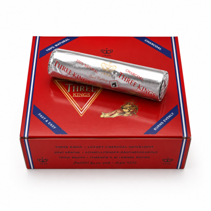 10 rouleaux de Charbons auto-allumant Three Kings