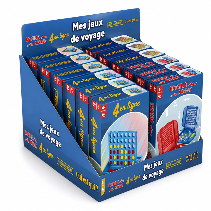Prés de 12 mini jeux de voyage prix à l'unité 2.38€