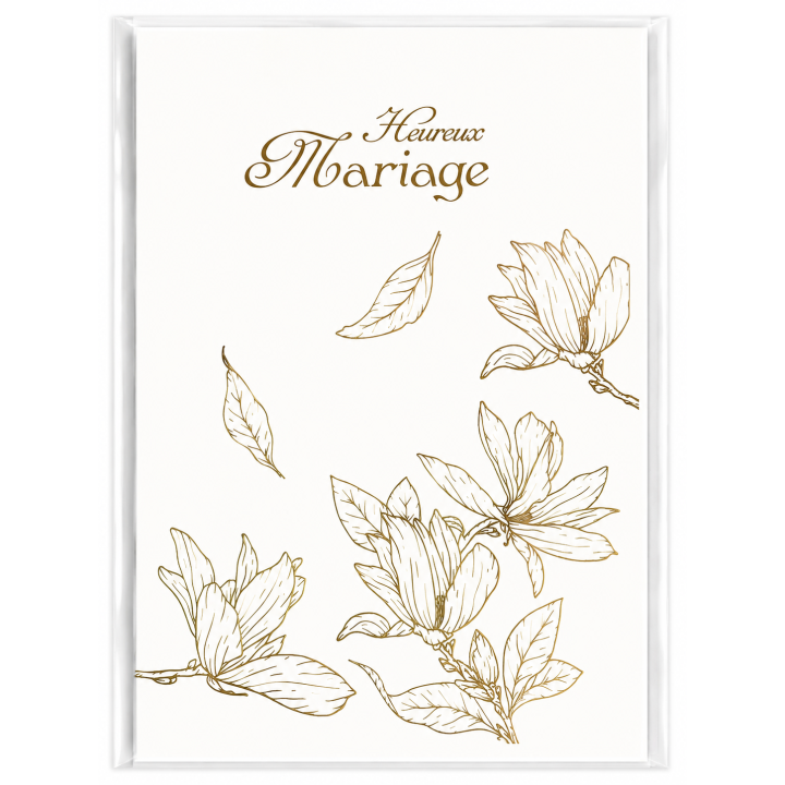 Lot de 6 Cartes de Mariage