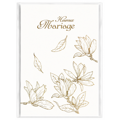 Lot de 6 Cartes de Mariage