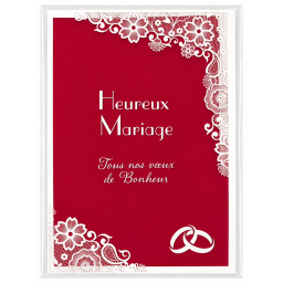 Lot de 6 Cartes de Mariage