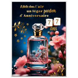 Lot de 6 cartes Bon Anniversaire pour femme