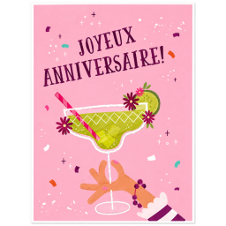 Lot de 6 cartes d'Anniversaire pour femme