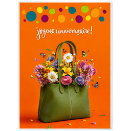 Lot de 6 cartes d'Anniversaire pour femme
