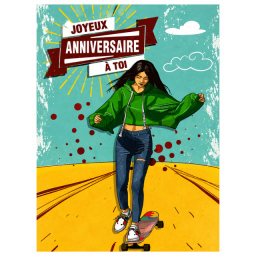 Lot de 6 cartes d'anniversaire pour ado