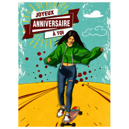 Lot de 6 cartes d'anniversaire pour ado