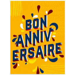 Lot de 6 Cartes Happy Birthday pour homme
