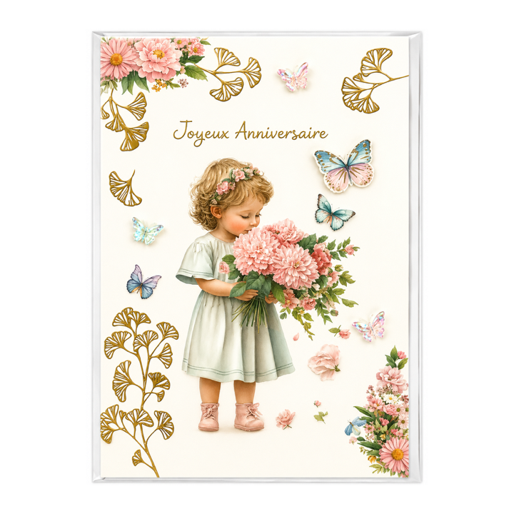 Lot de 6 Cartes d'anniversaire pour enfant