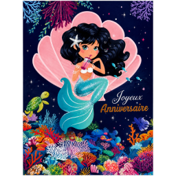 Lot de 6 Cartes d'anniversaire pour enfant