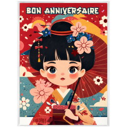 Lot de 6 Cartes d'anniversaire pour enfant