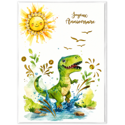 Lot de 6 Cartes d'anniversaire pour enfant