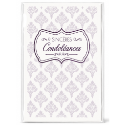 Lot de 6 Cartes de condoléances