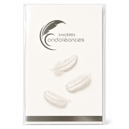 Lot de 6 Cartes de condoléances