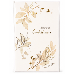 Lot de 6 Cartes de condoléances