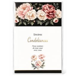 Lot de 6 Cartes de condoléances