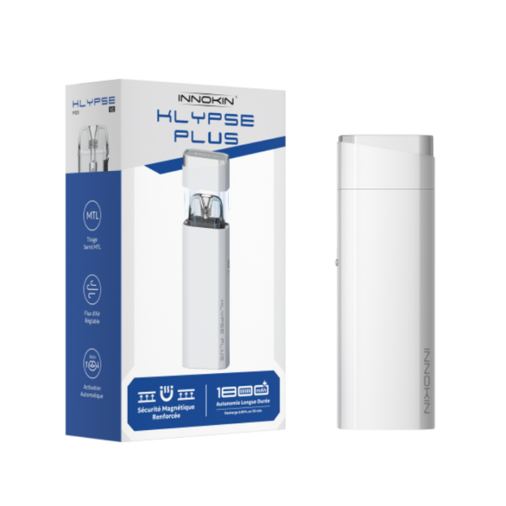 E cig. Klypse PLUS Pearl white (blanc)